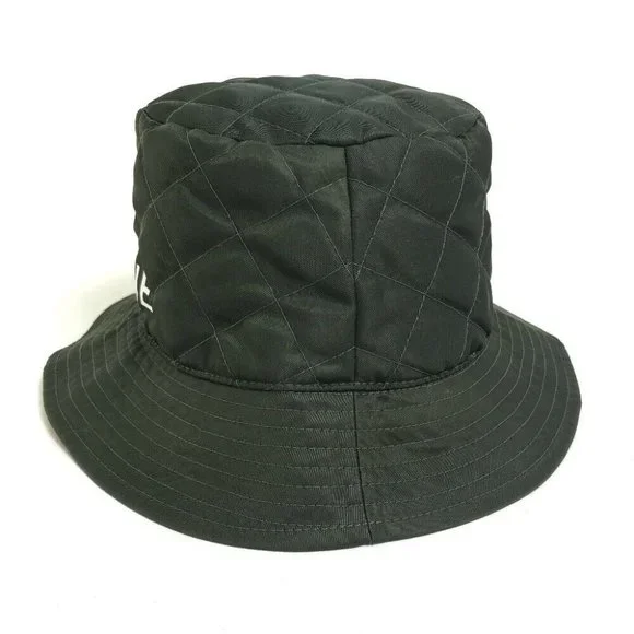 Authentic CELINE 2AUB8930C Quilted logo Hat bucket hat Nylon  display picture 3